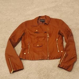 Express Faux Leather Moto Jacket